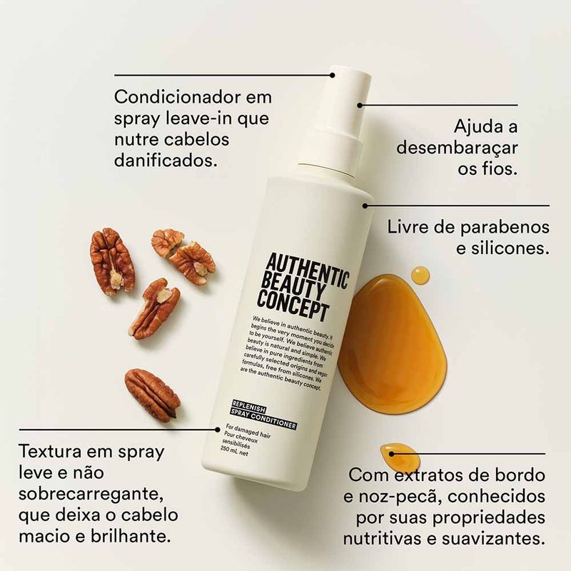 AUTHENTIC BEAUTY CONCEPT（REPLENISH） Shampoo Authentic Beauty Concept Replenish - Época Cosméticos